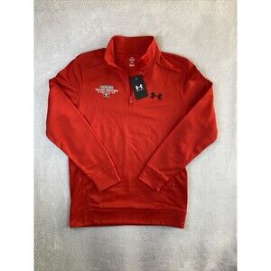 Under Armour Fleece 1/4 Zip Pullover 1373358 Men's Small Red Freightliner Logo
